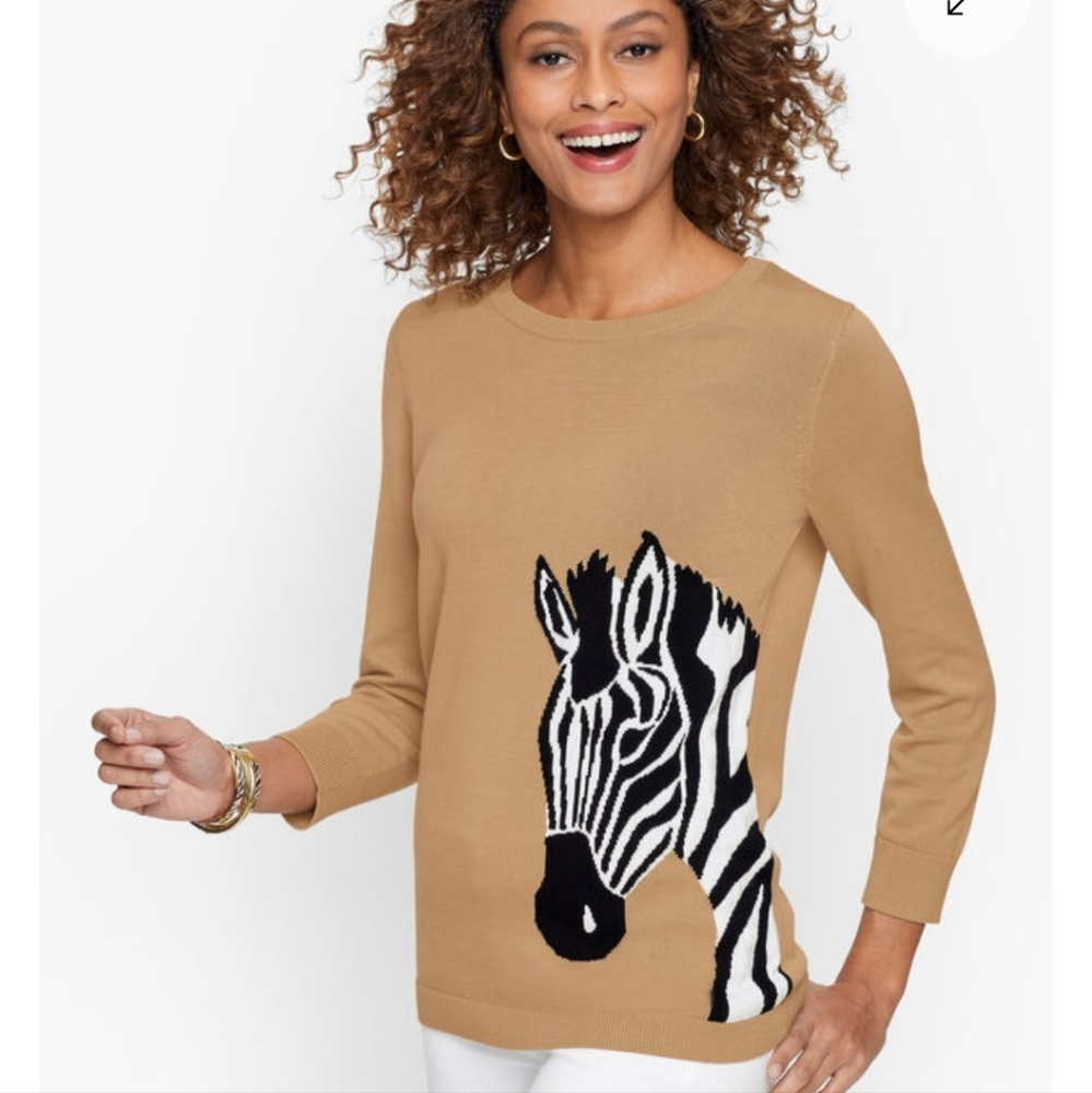 NWT Talbots Camel/ Tan Sweater Size P (Small)